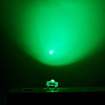 CHANZON 100 pcs 3mm Piranha Superflux Green LED Diode Lights (DC 3V 20mA) - color: C) Green (100pcs)