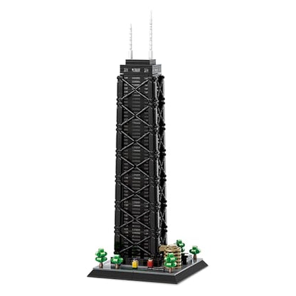 John Hancock Center Chicago Architecture Model Kits Building Blocks Sets - color: John Hancock Center