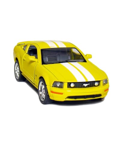 KiNSMART - 2006 Ford Mustang GT 1:38 Scale 5" Die Cast Metal Model Toy Car (Yellow Race) - color: Yellow Race
