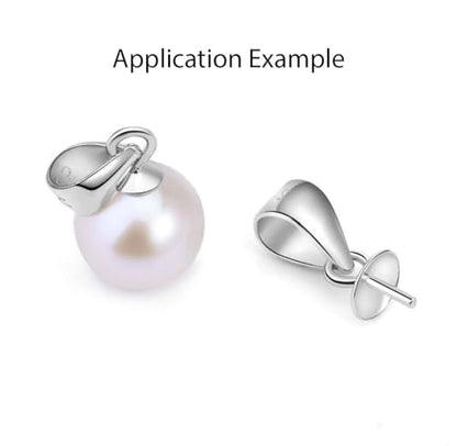 30pcs Adabele Real Sterling Silver Pendant Clasp Peg Bail 3mm/0.12 Inch Cap - color: Sterling silver, size: 3mm (0.12") Cap - 30pcs