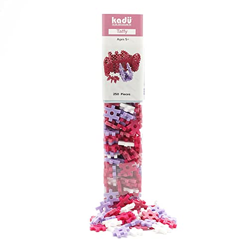 KADÜ 250 Piece Taffy Set Kids Age 5+ Building Block STEM Interlocking Toy - color: Taffy, size: 250 Pieces