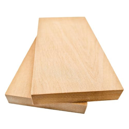 2PCS Unfinished Basswood Blocks for Crafts, Wood Craft Panels for Art, Engraving, Painting, DIY Projects, Chip Carving, Fretwork (7.87 x 3.93 x 0.78 in) - size: 7.87 x 3.93 x 0.78 in