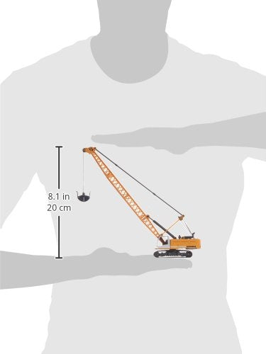Siku 1891, Liebherr Cable Excavator, 1:87, Metal/Plastic, Yellow, Scoop Opens and Closes, Incl. Rotating Cable Winch - style: Rope excavator