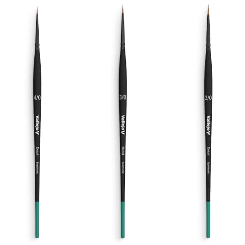 Vallejo - Detail Series Definition Set, Flagged Synthetic Bristles - color: Detail Series Definition Set
