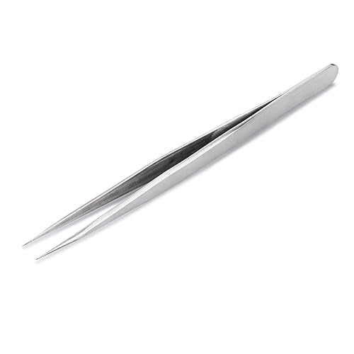 Huron Tweezer, Straight Fine Point 5.3" (1/3/10 pc) (1 pc) - style: Straight Fine Point, 5.3"