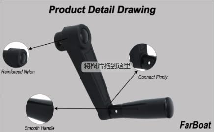 4.1-Inch Length Foldable Crank Handle for Industrial Machine Tools - style: HD-10mm/1 Pcs
