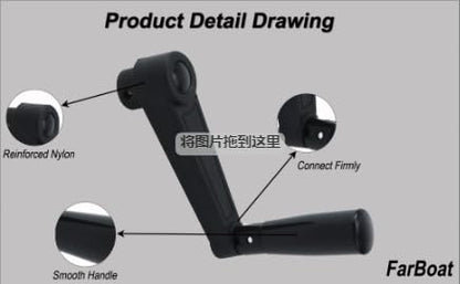 4.1-Inch Length Foldable Crank Handle for Industrial Machine Tools - style: HD-10mm/1 Pcs