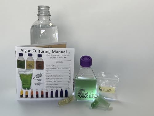 Algae Research Supply Algae Culture Kit Spirulina, Perfect for School Science Fairs/Projects, Experiments & Classrooms