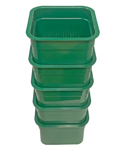 Sluice Fox mini Classifier Screen Gold panning Kits, Stainless Steel Screen mesh sifting Sieve Prospecting and gem Sorting; Shark Tooth sift Sifter - color: 5 Piece Green