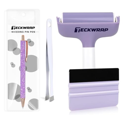 TECKWRAP Brayer Roller Set for Vinyl DIY Crafts - 4 PCS - color: purple 4 set