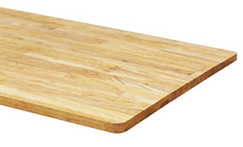 1" Thick Solid Wood Butcher Block Top - 24"D x 48"L - By BenchPro - size: 24"D x 48"L
