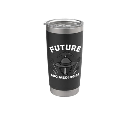 Cool Archaeology For Men Women Kids Archaeologist Students Stainless Steel Insulated Tumbler - color: Black