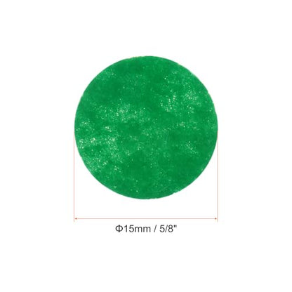 HARFINGTON 200pcs Round Felt Circles, 15mm 5/8" Pre Cut Felt Craft Pads Non-Woven Mini Felt Fabric Circles for DIY Sewing Handcraft Cut Projects Craft Finishing, Green - color: Green, size: 15mm