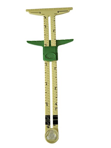 HONEYSEW 5-in-1 Sliding Gauge Measuring Sewing Tool with Free Seam Gauge Ruler - color: Style 1