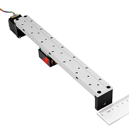 FUYU FSK30 Mini Linear Rail Small Slide Guide CNC Screw Lead Motion Table Motorized Nema 14 Stepper Motor[250mm Stroke Work Size] - size: 250mm