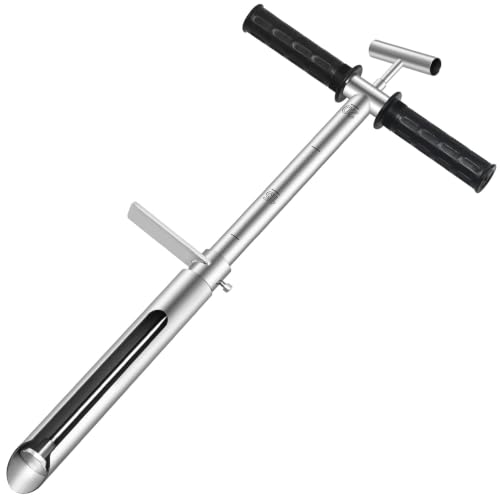 20 Inch Soil Sampler Probe, Stainless Steel Soil Core Sampling Tool with T-Handle, Heavy Duty Soil Probe for Lawn, Garden, Farm & Soil Testing - size: 20 inch