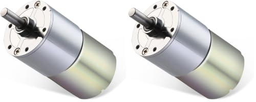 DC 24V 200RPM Gear Motor High Torque Electric Micro Speed Reduction Geared Motor Centric Output Shaft 37mm Diameter Gearbox (Pack of 2) - color: 200 RPM, size: 24 volt (Pack of 2)