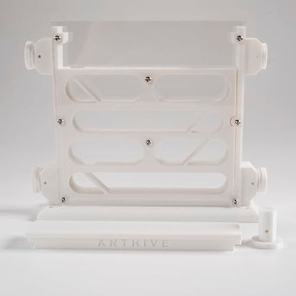 Ant Farm Observation Nest, White, Multi-Layer Educational Formicarium with 4 Extension Ports, Vertical Standing Design