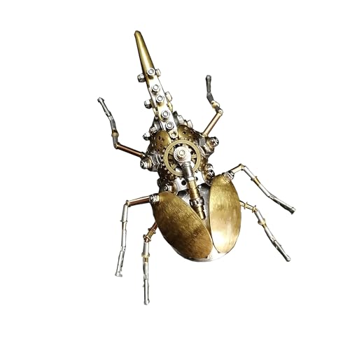 Steampunk Mechanical Rhinoceros Beetle Insect 3D Metal Puzzle Model Kits 160+ Parts 2-3 Hours Build Cool Desk Decor Christmas & Birthday Gift for Men Adults Father (Aristolochia) - style: Aristolochia