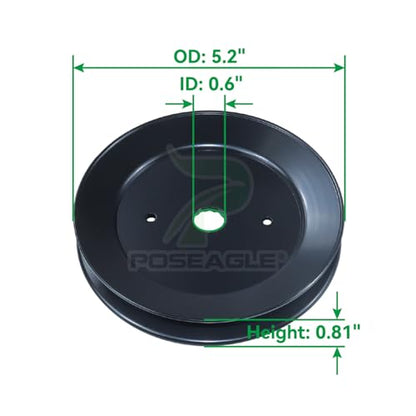 153535 Pulley for Husqvarna 54" 48" YTH18542 Z254 LT1000 Tractors - size: 1x153535