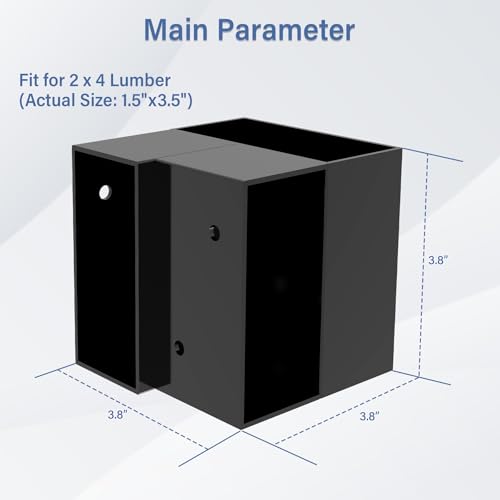 Workbench Bracket Kit 4PCS, Fits 2x4(Actual 1.5"x3.5") Wood - size: 2x4