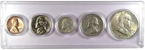 1962 Year Set 5 Coins in Circulated or Better Condition Gift Set