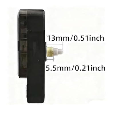 2 PCS Silent Clock Movement Mechanism Kit with 2 Sets of Hands – DIY Wall Clock Repair Replacement Motor – Accurate Quartz Movement Shaft Lengths 13.5mm (17/32 inch)