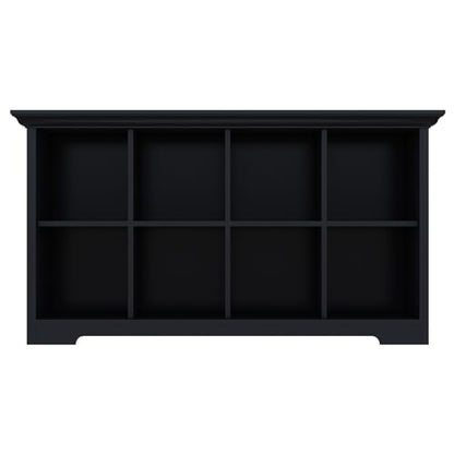 OSCHF 8-Cube Open Bookcase with Base, 2-Tier Low Cabinet, Black - color: Black, size: 8-Cube