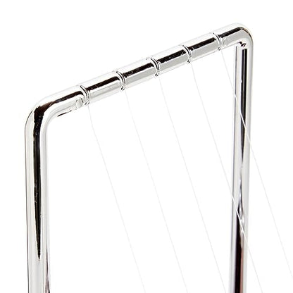 Juvale Newtons Cradle Pendulum - 7 x 6 x 7 in, Silver Stainless Steel - Desk Decor & Office Decor for Men - Stress Relief Desk Toy - Science Teacher Gift & Physics Toy (Pack of 2) - size: 7 x 7.1 x 5.9 inch (Pack of 2)