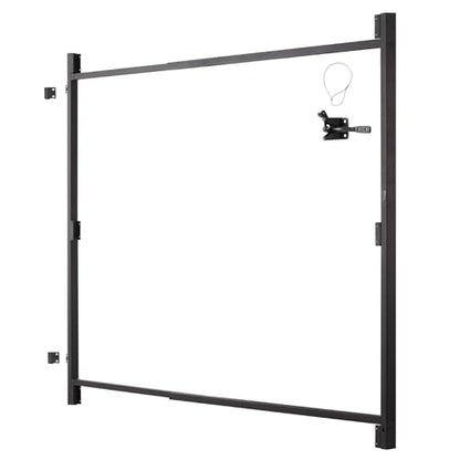 VEVOR Gate Building Kit, Fits 36 to 60 in Wide Openings, Up from 6 to 7 ft High Fence, Adjustable Gate Building Kit, Anti Sag Full Gate Frame Kit with Latch Lock and Screws, for Wooden Fence, Iron - size: 36"-60" wide openings, 6'-7' high