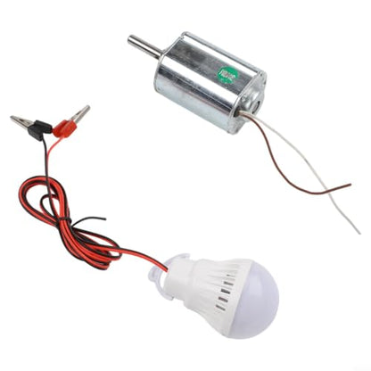 Hand Crank and Wind for turbine Generator Kit, 12V for Science - size: Set 1
