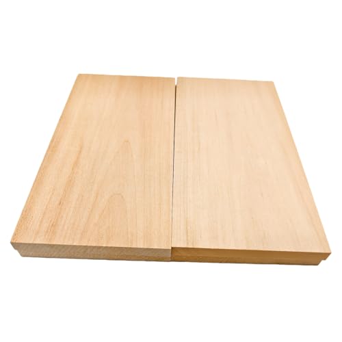 4PCS Unfinished Basswood Blocks for Crafts, Wood Craft Panels for Art, Engraving, Painting, DIY Projects, Chip Carving, Fretwork (7.87 x 3.93 x 0.39 in) - size: 7.87 x 3.93 x 0.39 in