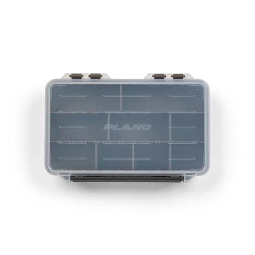 Plano StowAway 3600 Stow Tackle Box with Corrosion-Preventive Rustricor, Single Latch Design, Transparent DuraView Lid, Stackable Storage for Fishing Bait, Lures and Gear - size: 3600, style: New Model