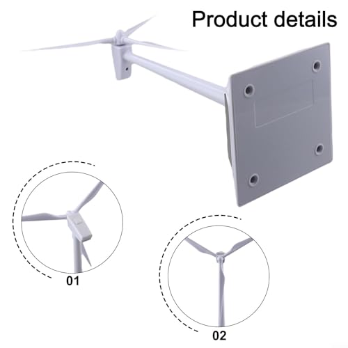 Wind Turbine, Solar Powered Windmills, Renewable Energy Demonstration Desktop Craft For Teaching Science And Office Or Home Decor