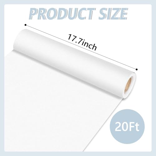 Qyeahkj White Bulletin Board Paper Roll White Bulletin Board Background Paper Fade Resistant Classroom Decoration Poster Art Craft Home Wall Education Decoration Supplies 17.7in x 20ft - style: White