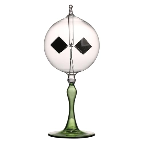Large Solar Power Crookes Radiometer Gift Home Desk Decoration (Green) - color: Green
