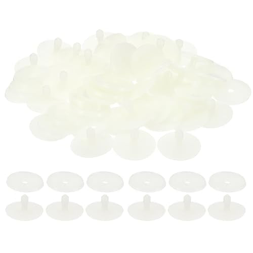PATIKIL 35mm Doll Joints, 30 Set Plastic Removable Animal Joints Connector Engage Bolt for Bear Limbs Making Head Joints DIY Crafts Accessories, White - size: 35mm