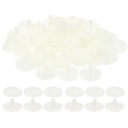 PATIKIL 35mm Doll Joints, 30 Set Plastic Removable Animal Joints Connector Engage Bolt for Bear Limbs Making Head Joints DIY Crafts Accessories, White - size: 35mm