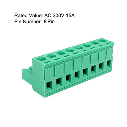 10Pcs 8-Pin 5.08mm Pluggable PCB Terminal Block Adapters - size: 10pcs 8P 5.08mm
