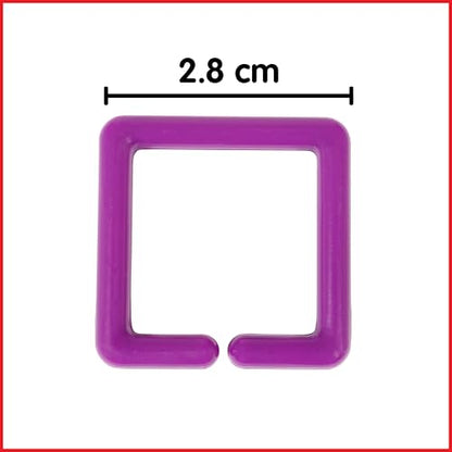edxeducation Geo Links, Mini Jar, Set of 144, Linking Shapes, 6 Colors (Pack of 2) - size: 1.1 inches (Pack of 2)