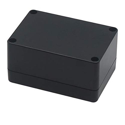 Junction Box, Zulkit Project Box IP65 Waterproof Outdoor Box ABS Plastic Electrical Boxes Electronic Enclosure Black 3.94 x 2.68 x 1.97 inch (100X68X50mm) (Pack of 2) - size: 3.94" x 2.68" x 1.97"(Pack of 2)