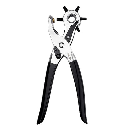 XOOL Belt Hole Puncher for Leather, Precision Multi-Size Leather Hole Punch for Watch Bands, Straps, Collars, Saddles, Shoes, Fabric, DIY Home, Craft Projects - style: Lite