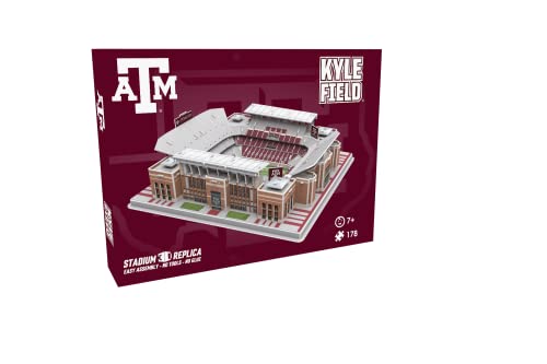 Pro Lion 3D Jigsaw Puzzle of Kyle Field Stadium Construction Building Kits - 178 Pieces| Texas A&M Aggies Football League Gifts for Boys, Adults, Men, Kids Aged 7+| Puzzles Games Kit for Creative Fan - color: Texas A&m Aggies