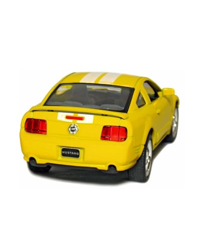 KiNSMART - 2006 Ford Mustang GT 1:38 Scale 5" Die Cast Metal Model Toy Car (Yellow Race) - color: Yellow Race
