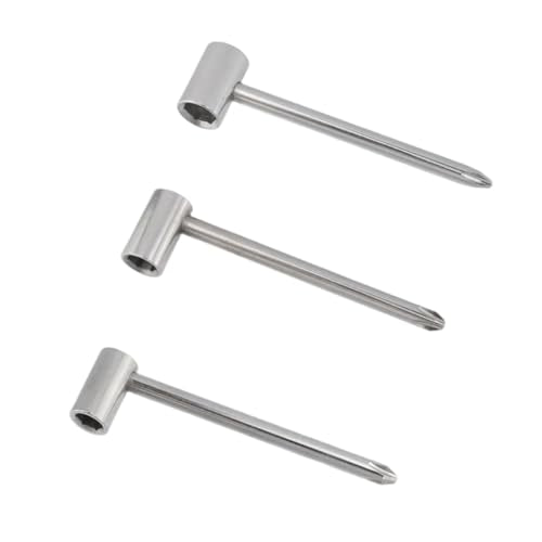 Sliver Guitar Truss Rod Guitar Neck Box Repair Wrench Accessory Repair Tool, Inner Dia 6mm & 7mm & 8mm, Sleeve Length 19mm - color: Silver, size: 6mm, 7mm, 8mm; 19mm Sleeve Length