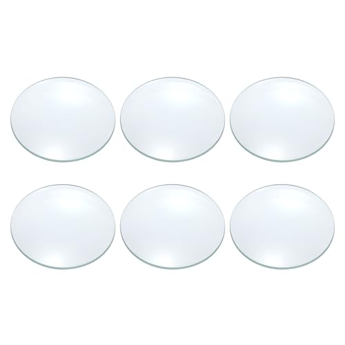PATIKIL Concave Lens, 70mm Focal Length 42mm (1.7") Diameter Round Glass Magnifying Telescope Lens Trial Set Ground Edge for Lab Physics Class Optics Scientific Experiments, Cyan, 6Pcs - size: 1.7inch