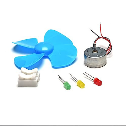 EUDAX DIY DC Power Micro Motor Wind Turbine Electricity Generator Blades Model - size: Small