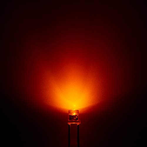 CHANZON 100 pcs 3mm Orange LED Diode Lights (DC 2V 20mA) - color: F) Orange (100pcs)
