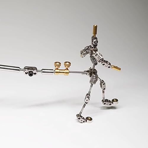 DIY Stop Motion Armature Kits, Metal Puppet Figure Skeletons Metal for Character Design Creation/Ready Studio Armature Kits for Stop Motion Animation,14CM - size: 14CM