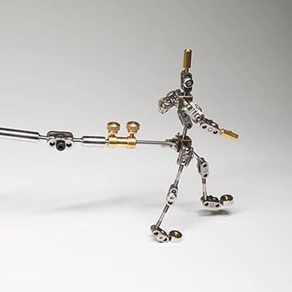 DIY Stop Motion Armature Kits, Metal Puppet Figure Skeletons Metal for Character Design Creation/Ready Studio Armature Kits for Stop Motion Animation,13CM - size: 13CM